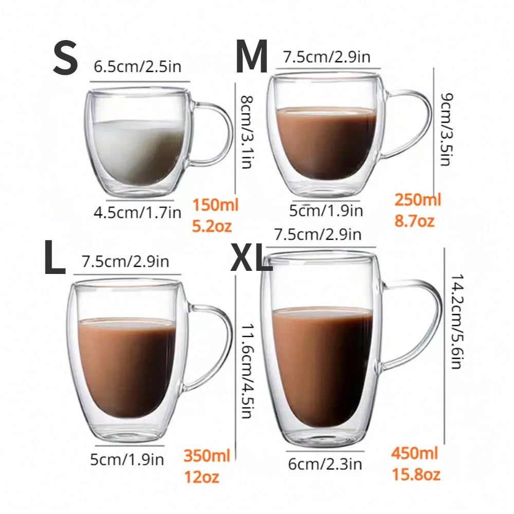 1PC Double Walled Glass Cups H - Espresso Shot Glass review and price