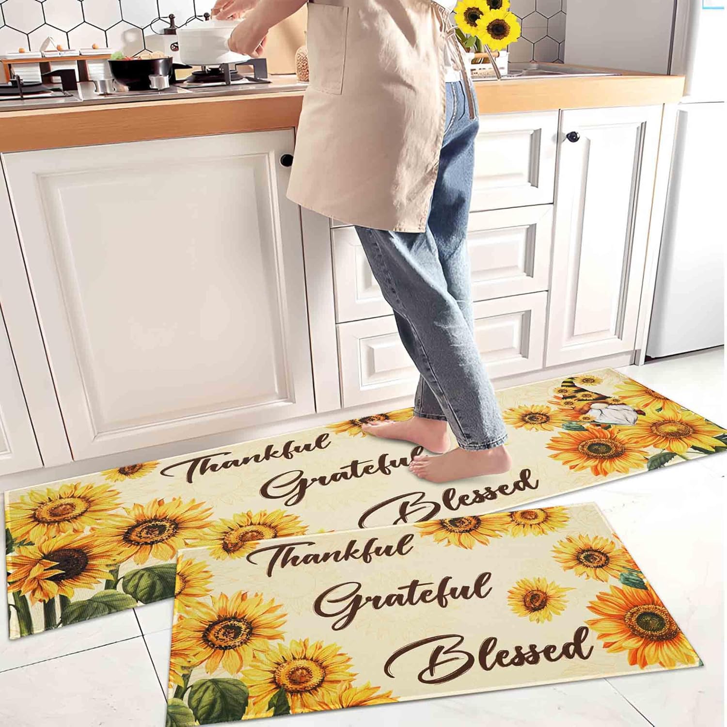 VIKAMA 2PC Coffee Kitchen Rugs - Coffee Equipment For Camping review and price